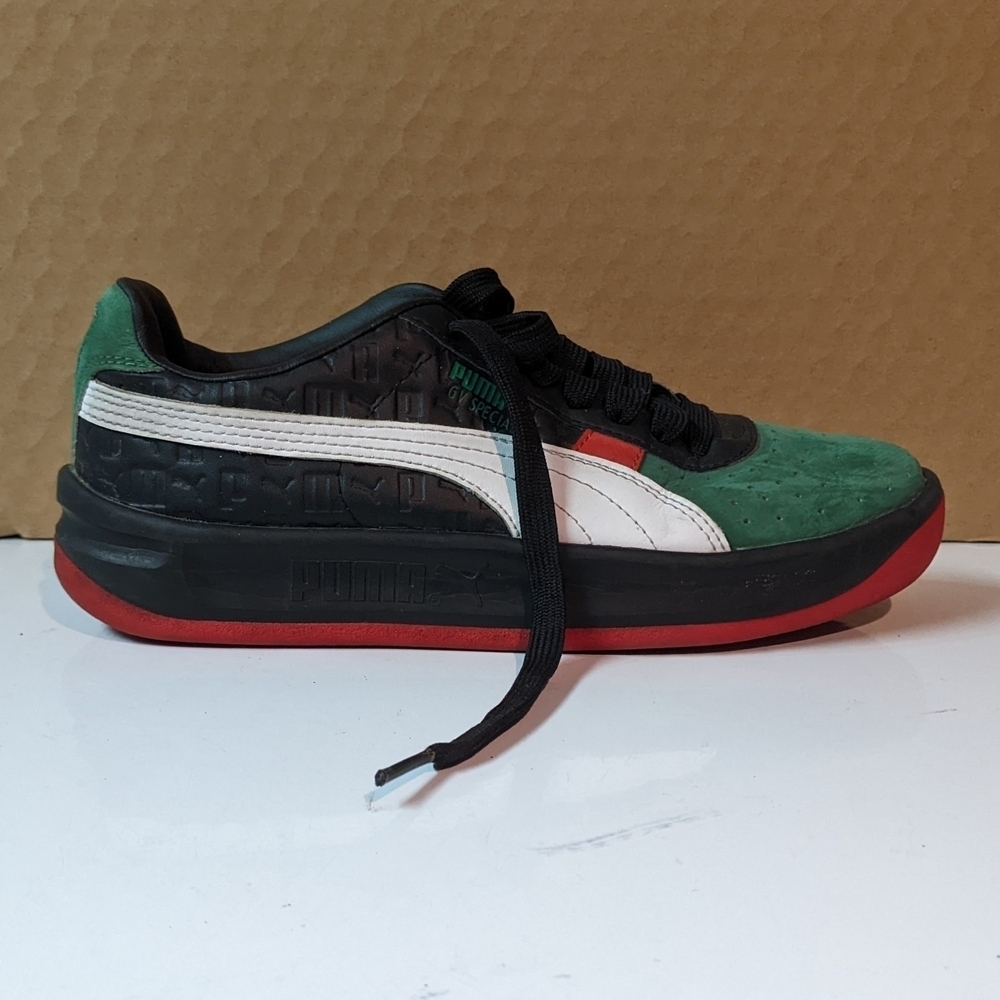 Puma Men's Green and Black Sneakers Size 6c